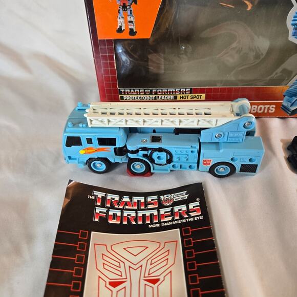 Transformers Original G1 1986 Protectobot Hot Spot Complete Box Manual Decoder - Picture 10 of 16
